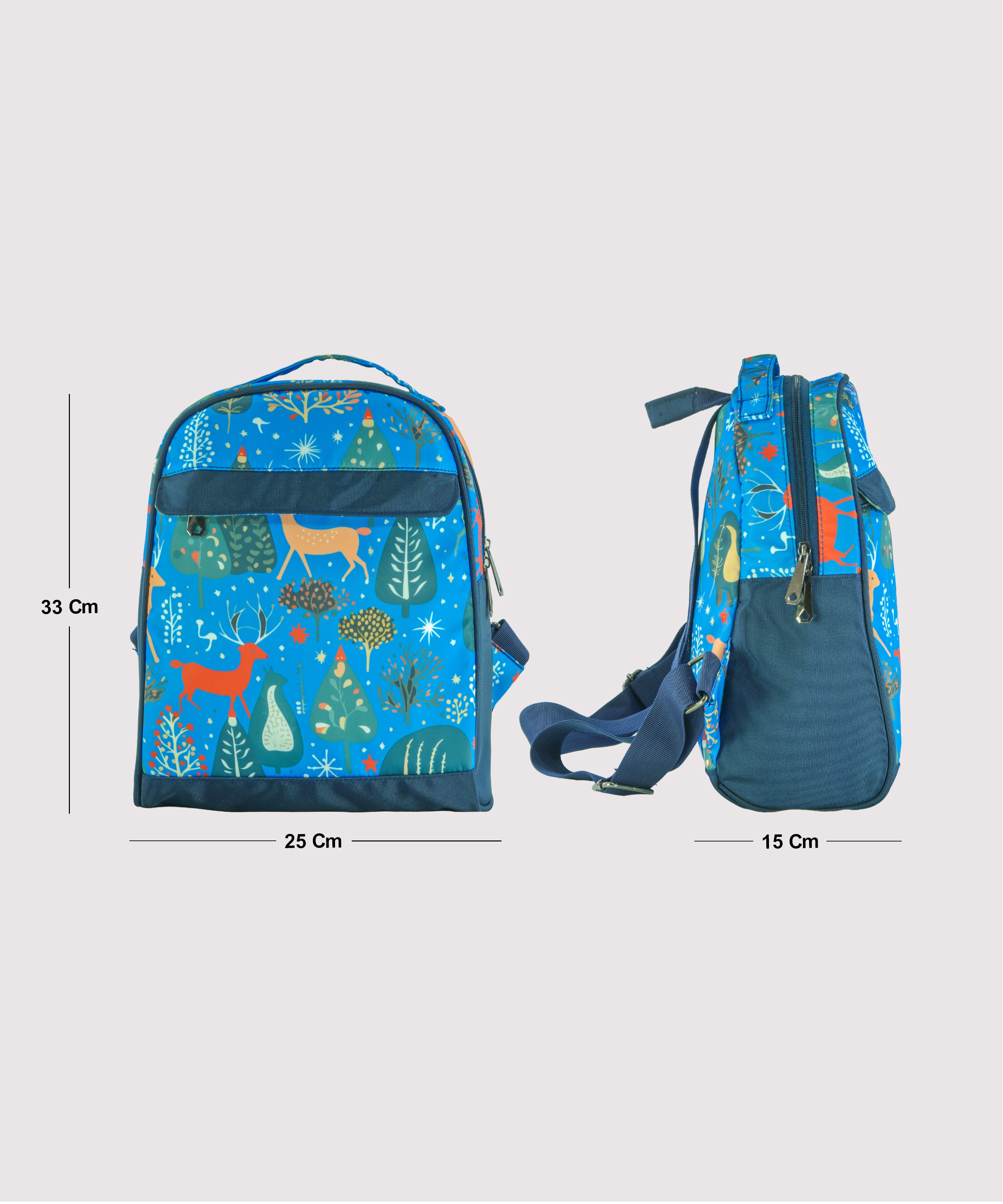 Girls College And School Bag Pack | Animal Theme | Size 33x25x15