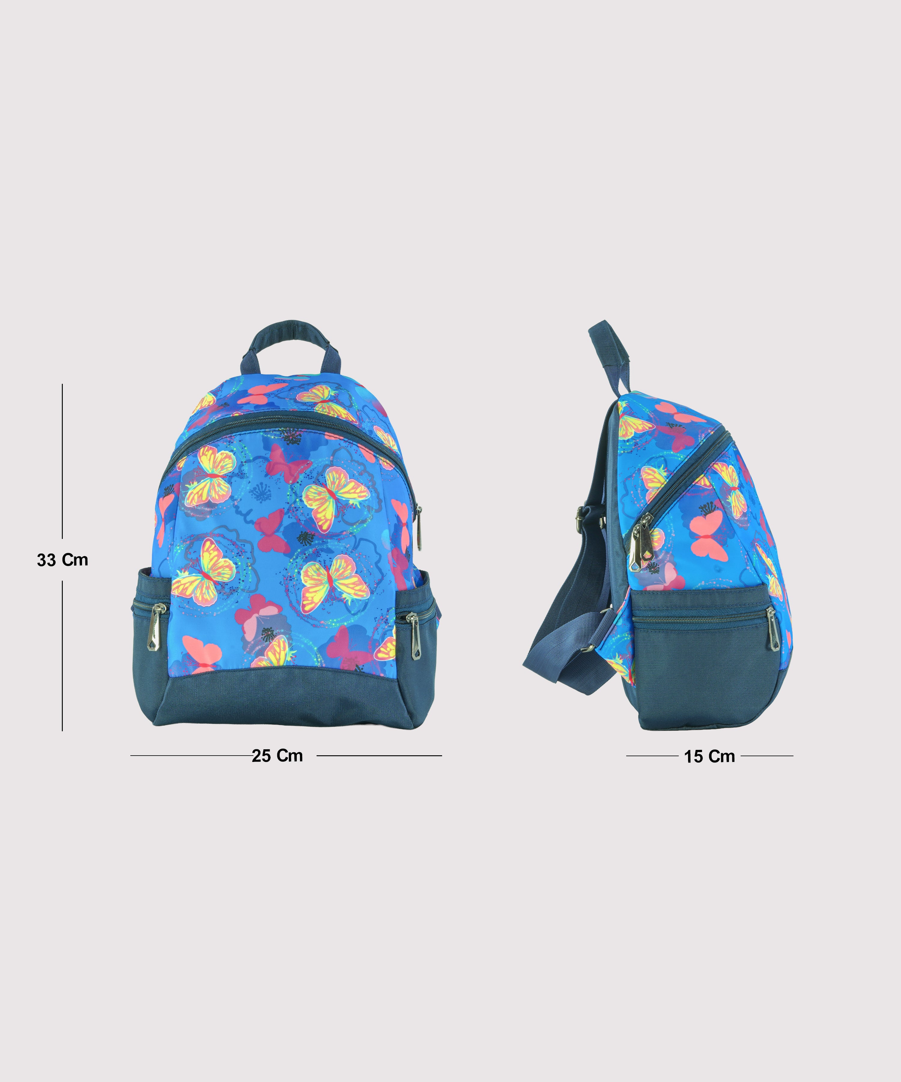Girls college and school bag | Butterfly Theme | Size 33x25x15