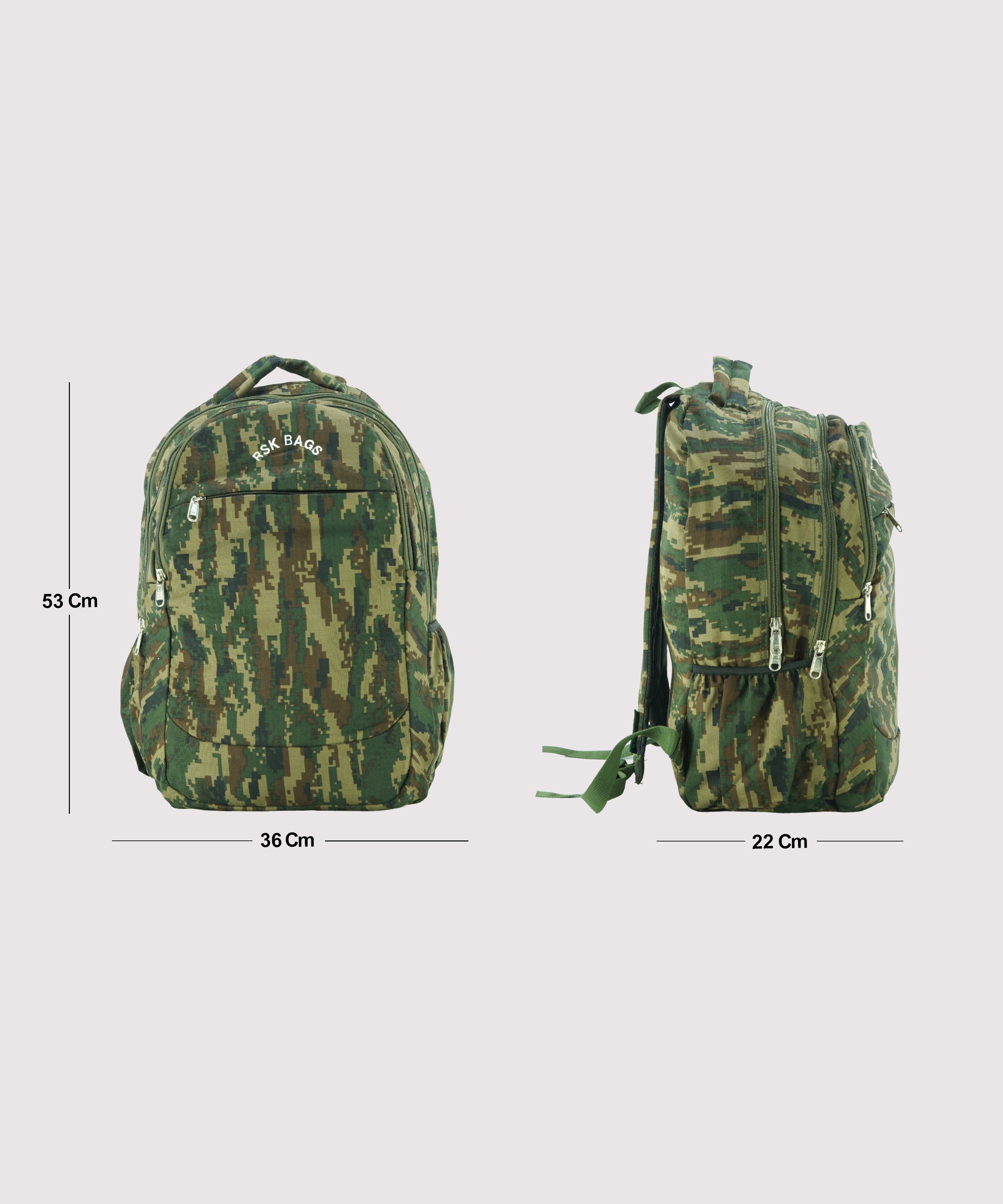Camouflage Multi-Pocket Travel Bag | Size 53x36x22