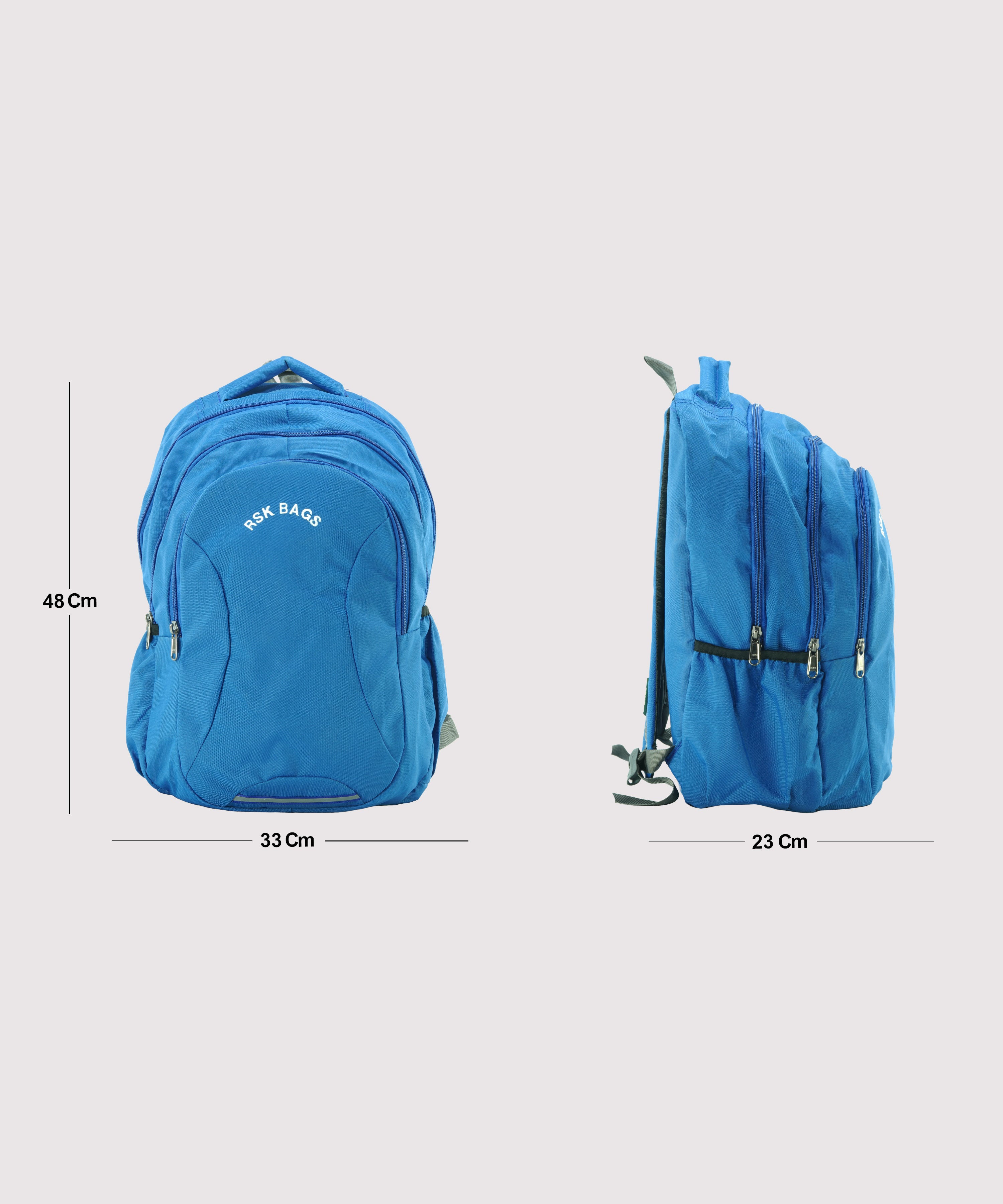 Multi Pocket School And College Bag | Size 48x33x23 | Multi Color