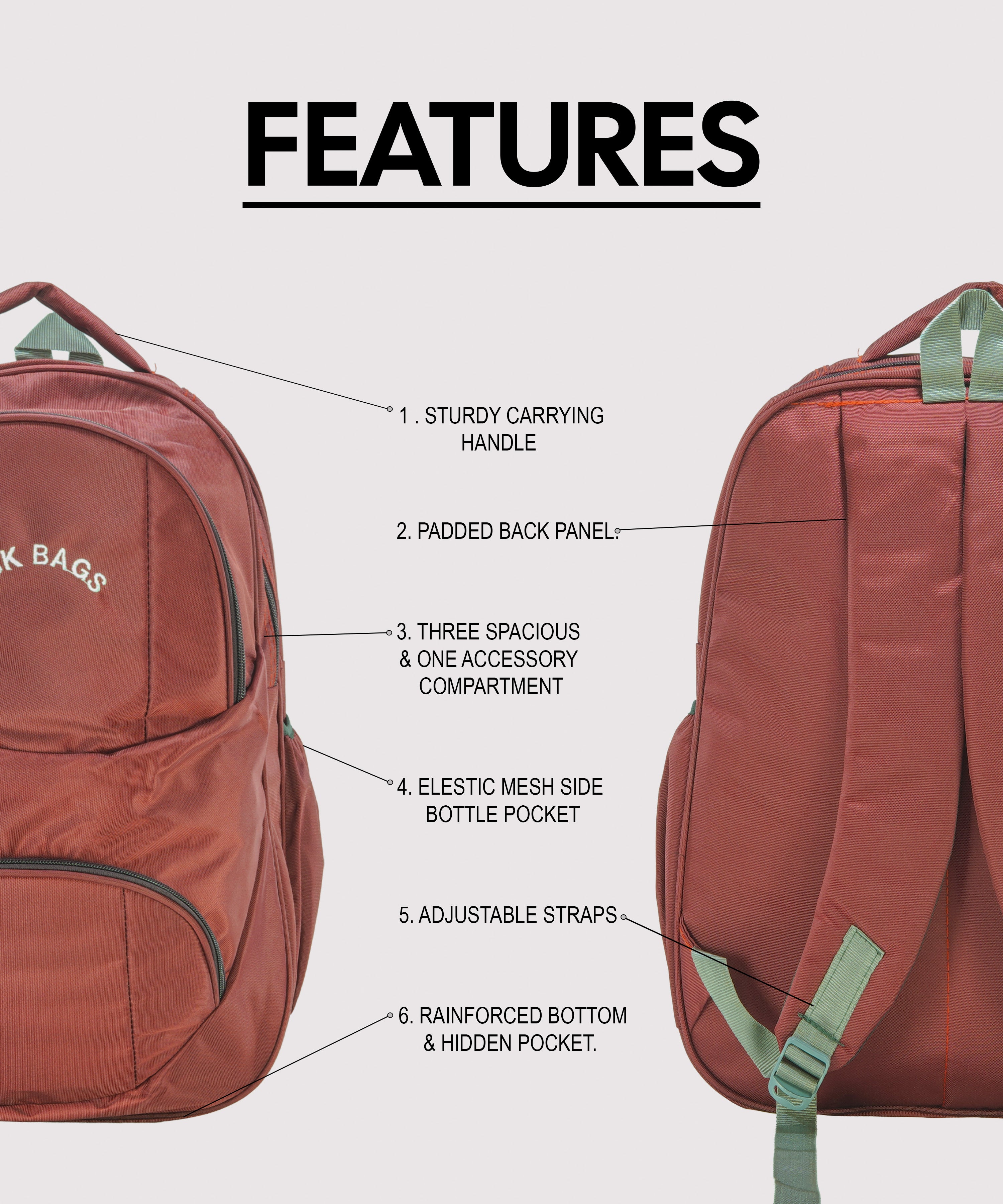 Multi Color Diamond Multi Pocket Bag | Size 45x35x30
