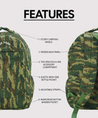 Camouflage Multi-Pocket Travel Bag | Size 53x36x22