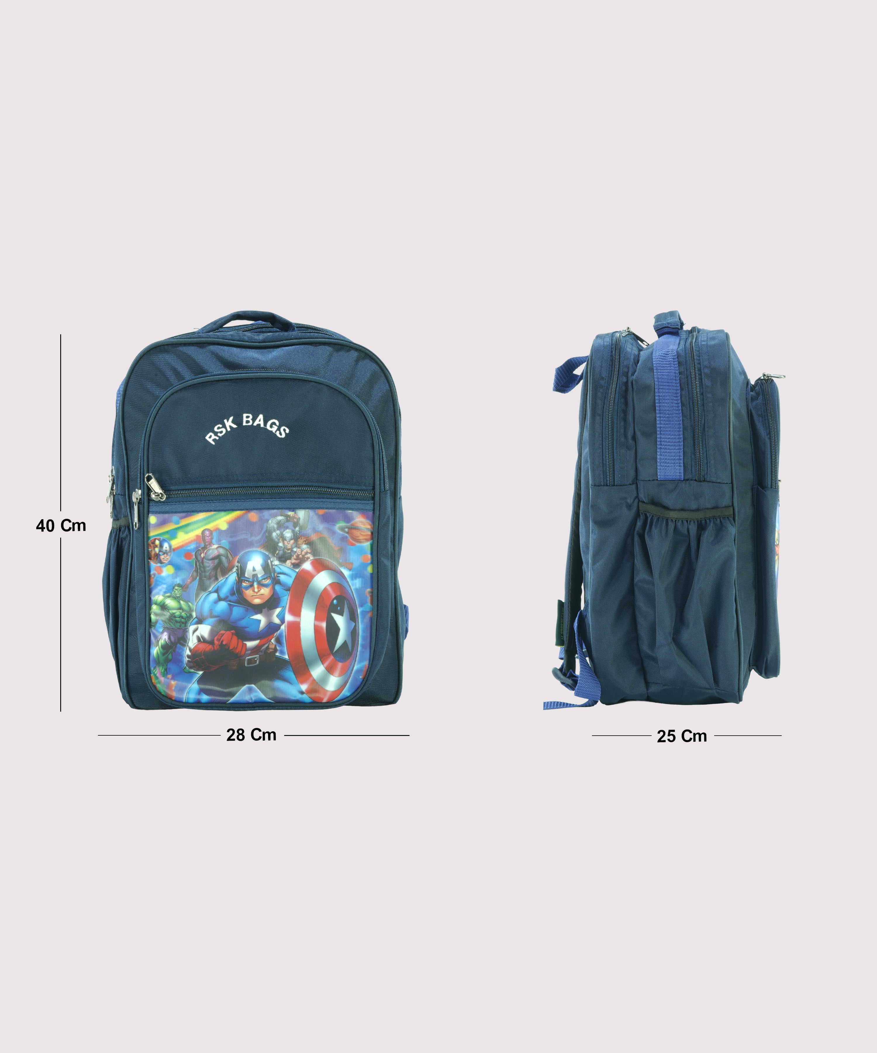 Children Captain America  School Bag