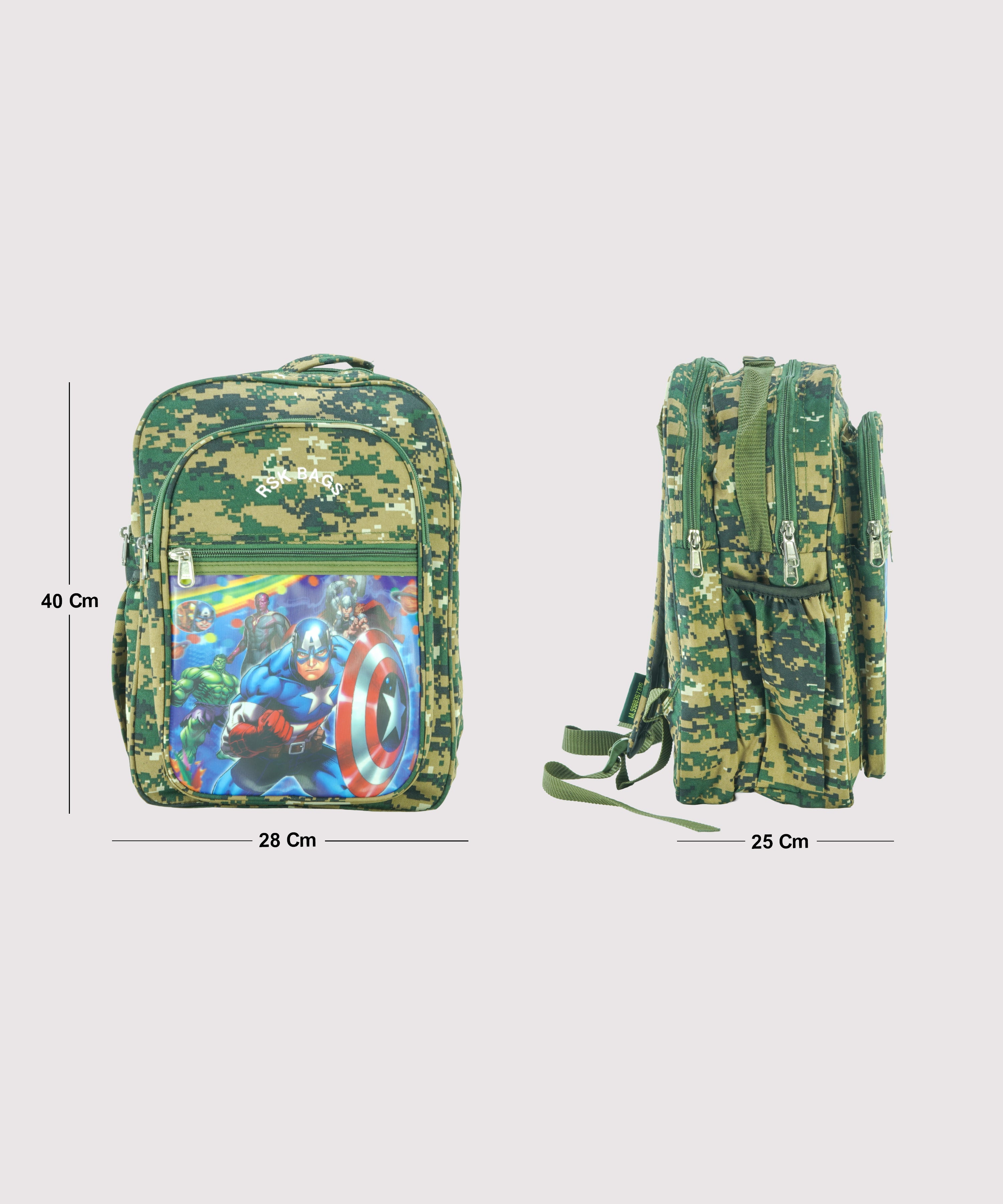 Children Captain America  School Bag
