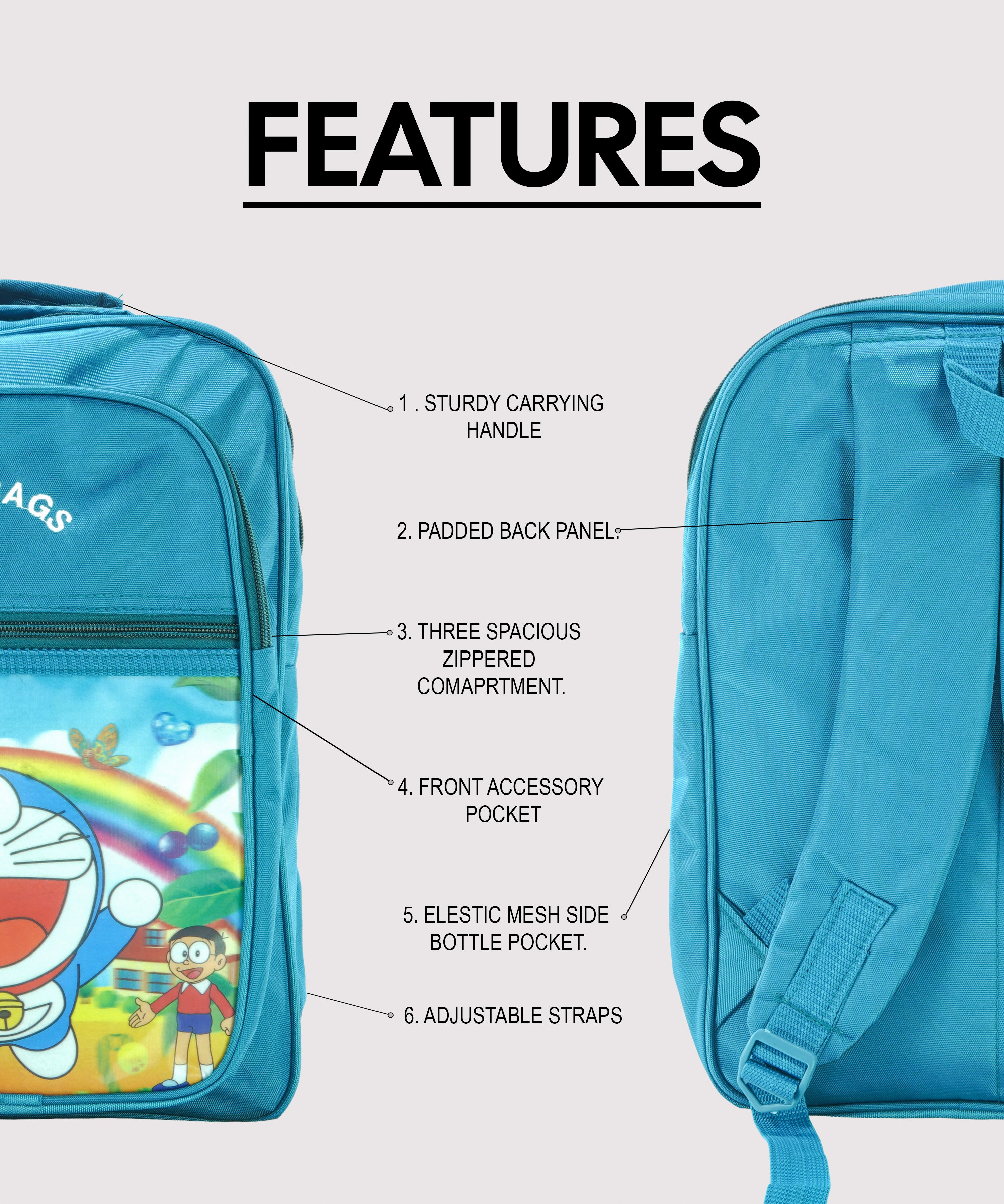 Children's Doremon  School Bag