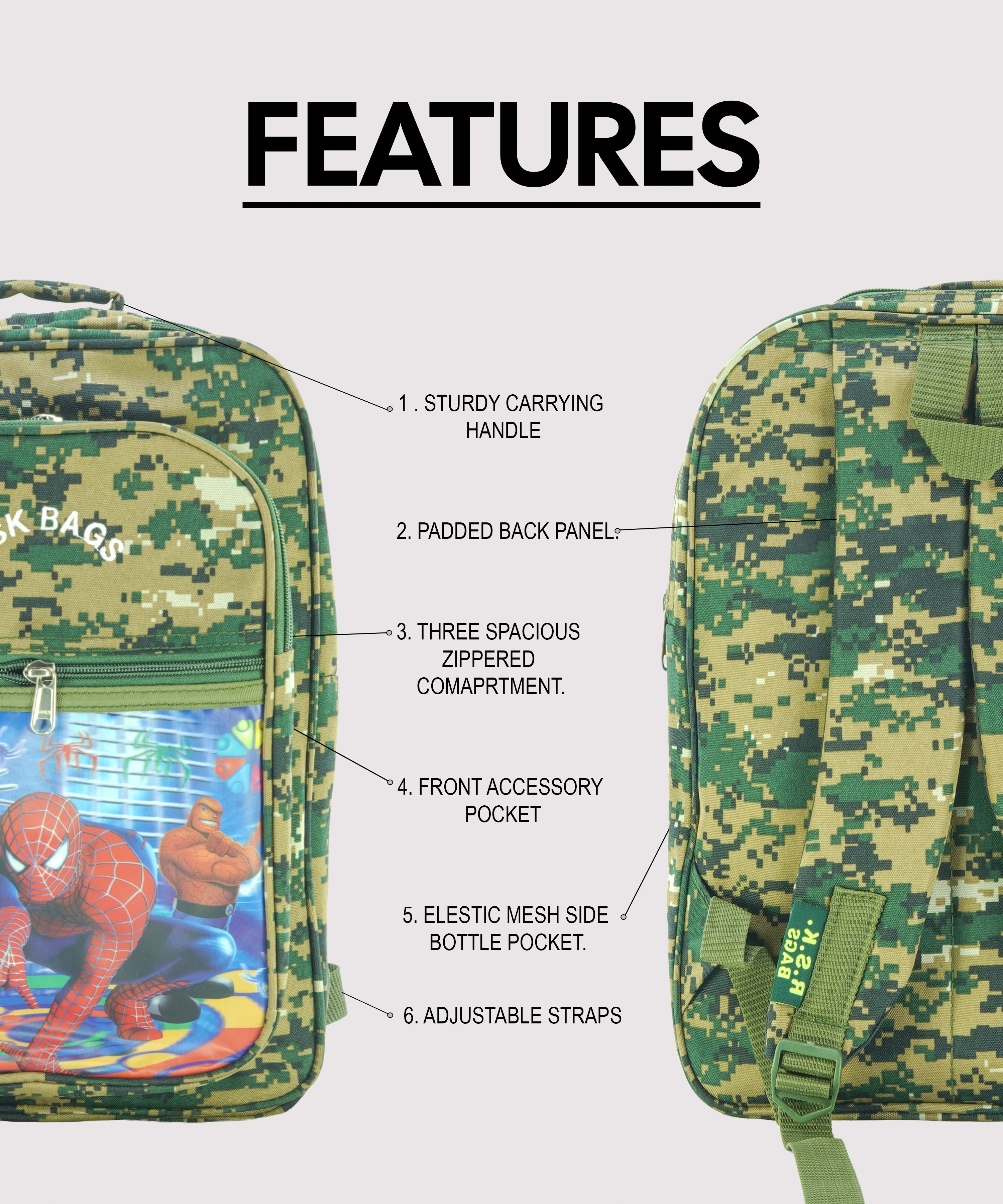 Children Spider-Man School Bag